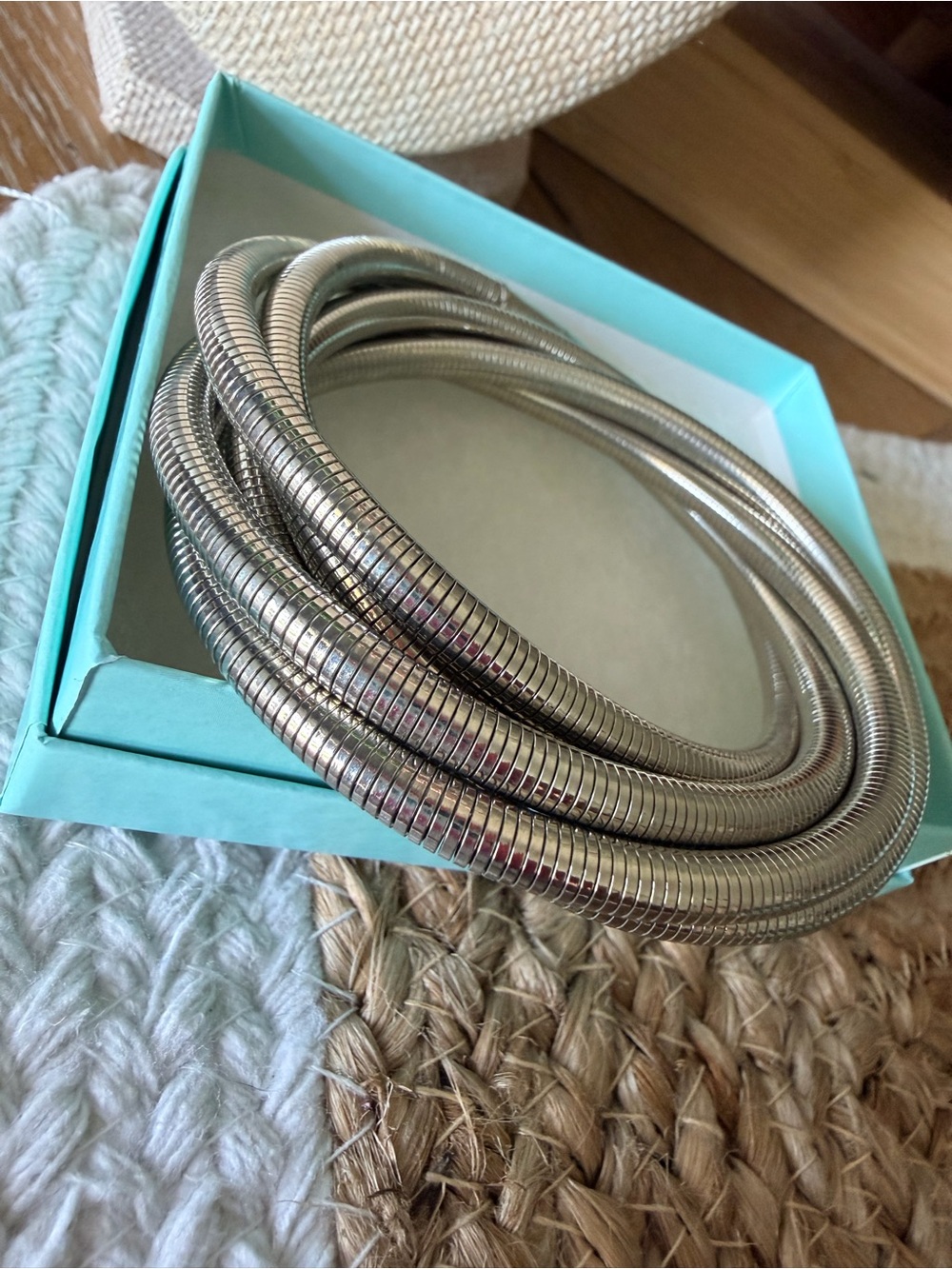Park Lane Lasso bracelet - Coiled Silver-Tone Snake banded bracelet